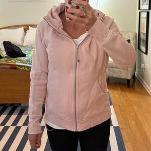 Lululemon Light Pink Zip-Up Hoodie